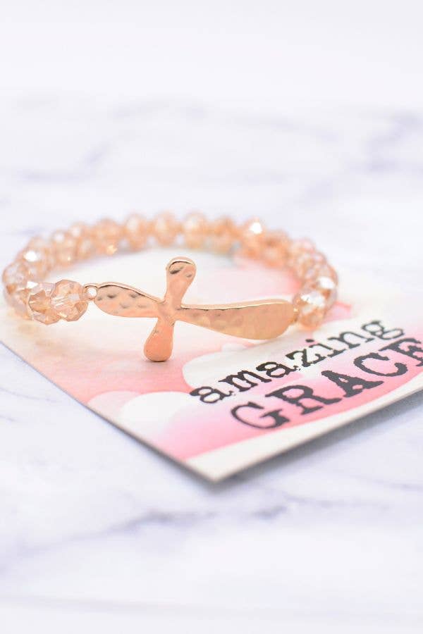 Amazing Grace Cross Bracelet