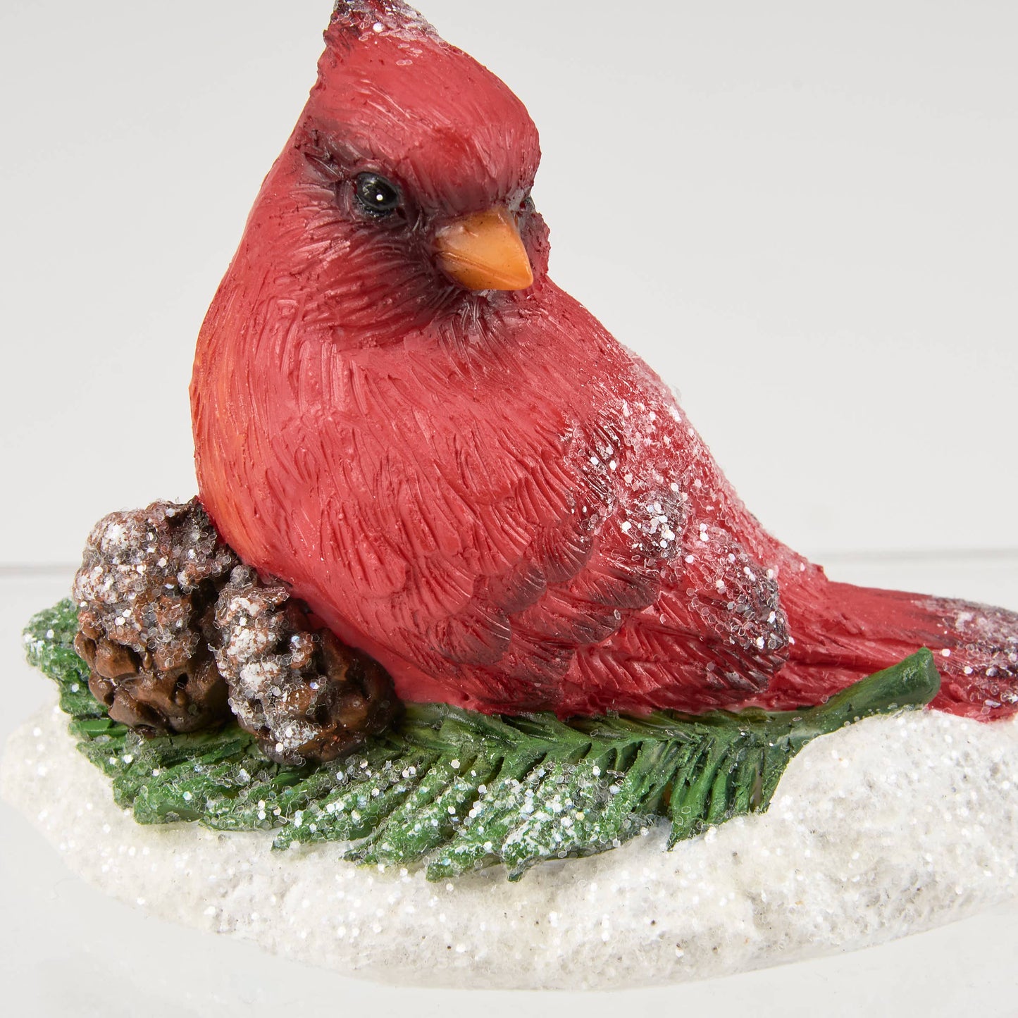 Perched Cardinal Figurine