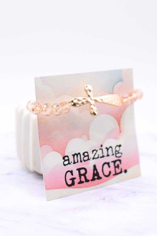 Amazing Grace Cross Bracelet