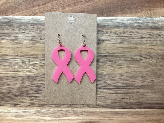Pink Ribbon Dangle
