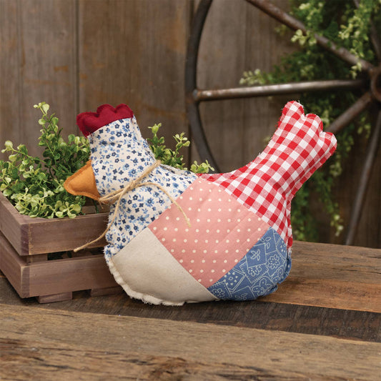 Patchwork Chicken Pillow