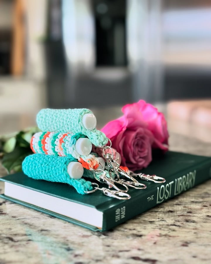 Crochet Lip Balm Holder w/Lipbalm