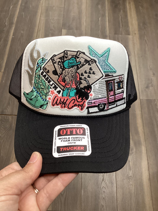 Wild card trucker hat