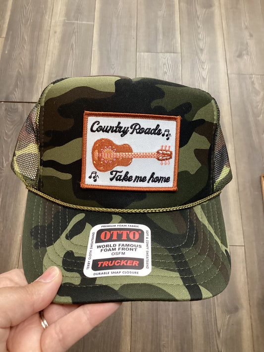 Country roads take me home trucker hat