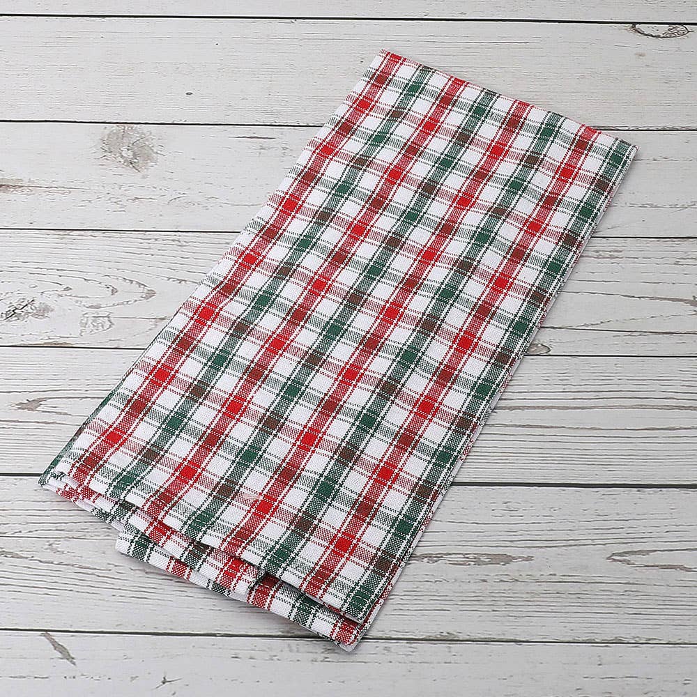 Holiday Classic Checkered Pattern Kitchen Towel