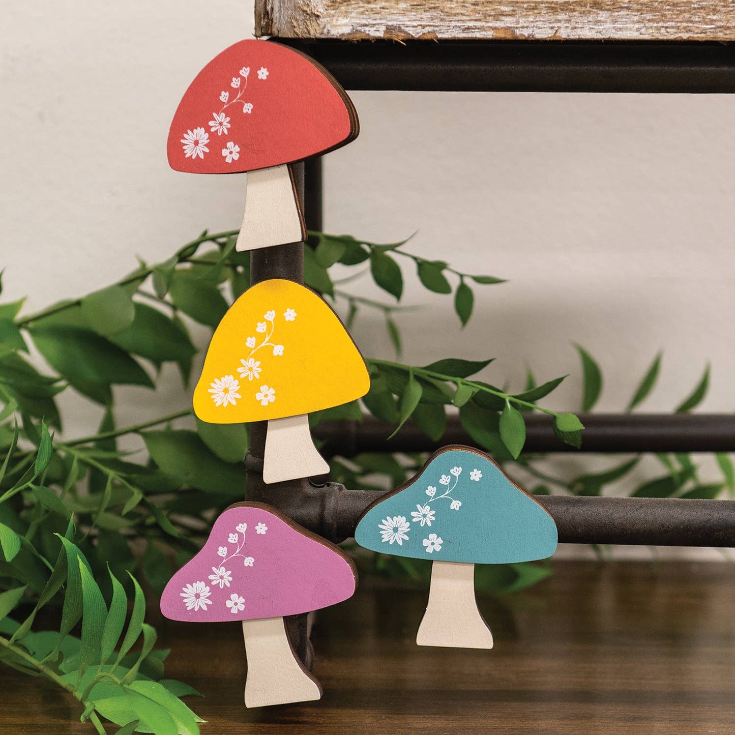 Floral Mushroom Magnets