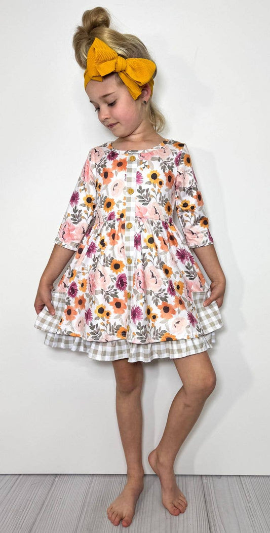 Autumn Sage Girls Dress