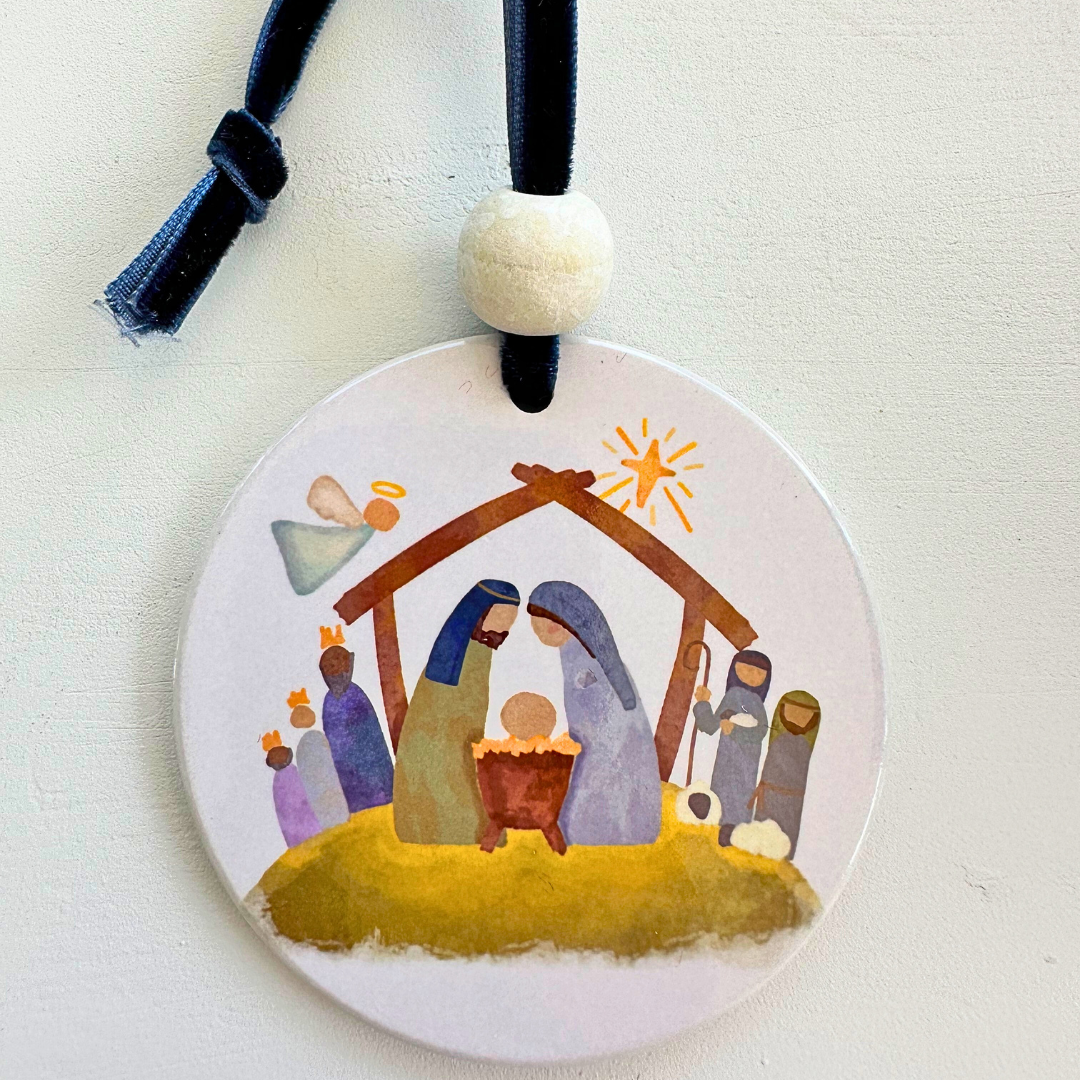 Christmas Ornament - Nativity Watercolor