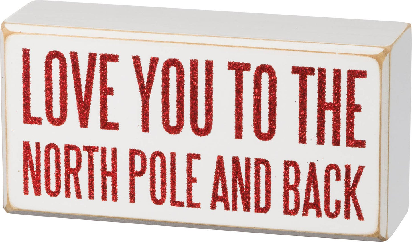 North Pole Box Sign