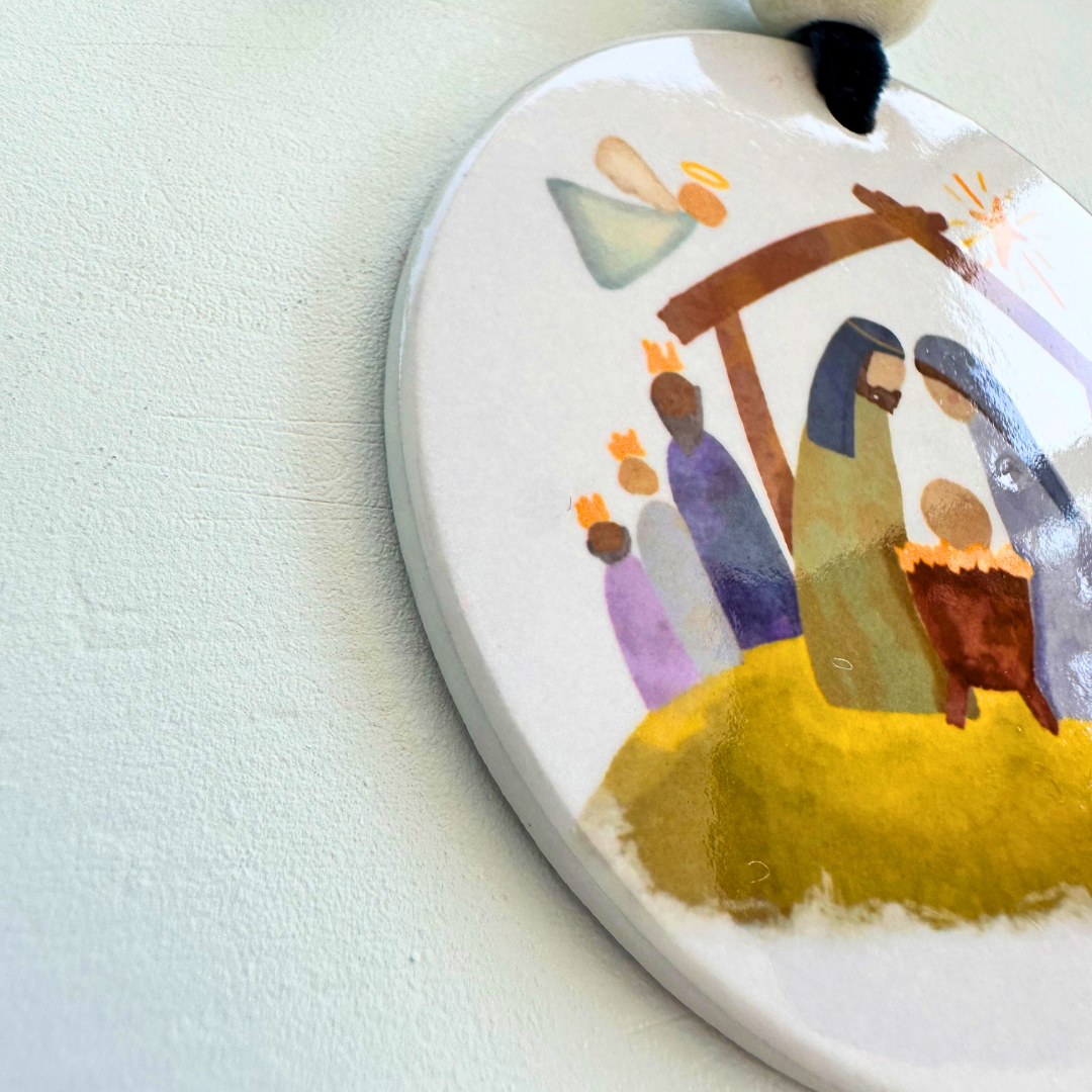 Christmas Ornament - Nativity Watercolor