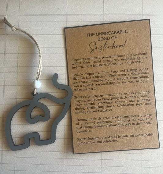 Sisterhood - car charm or ornament