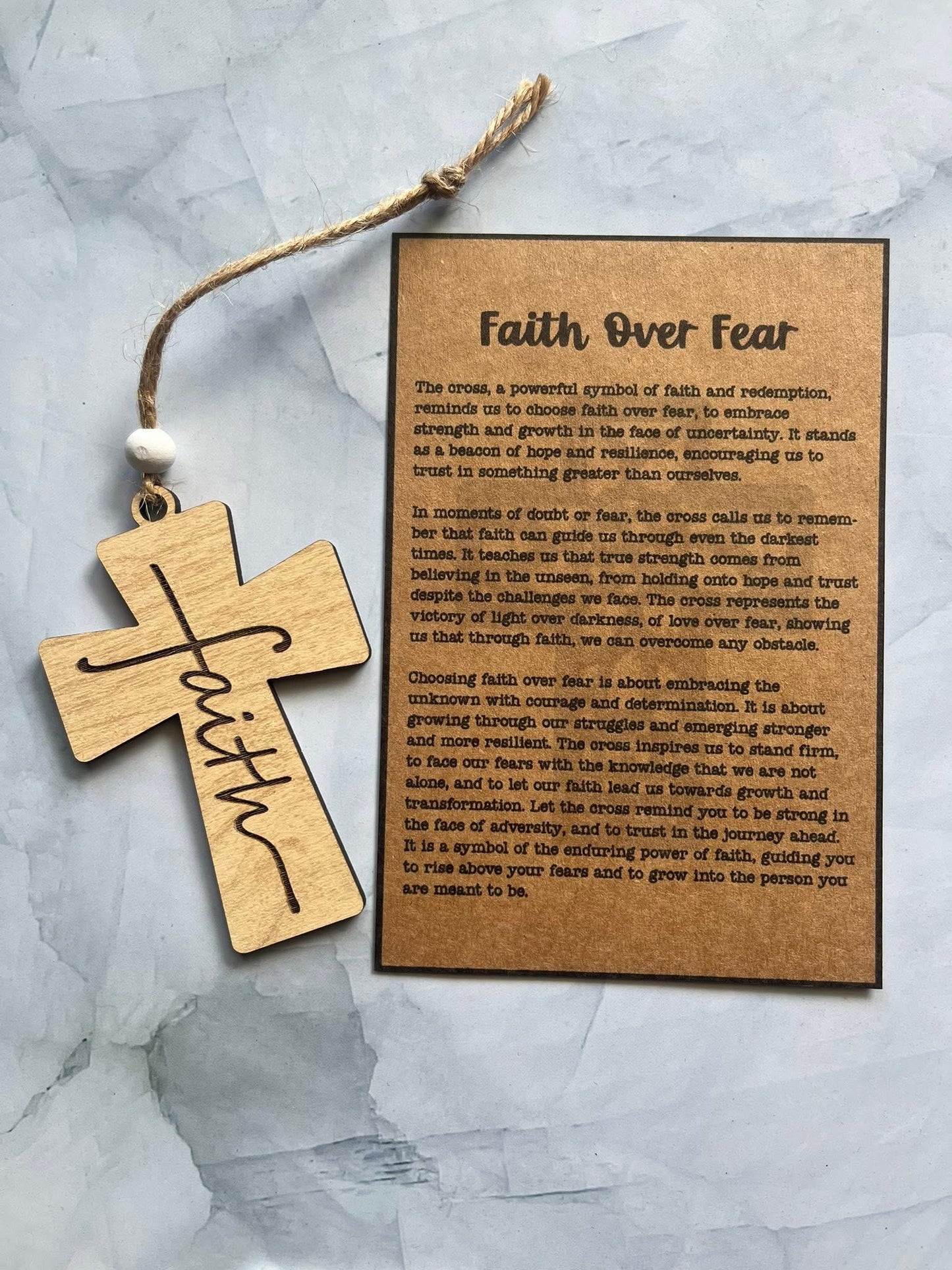 Faith - car charm or ornament