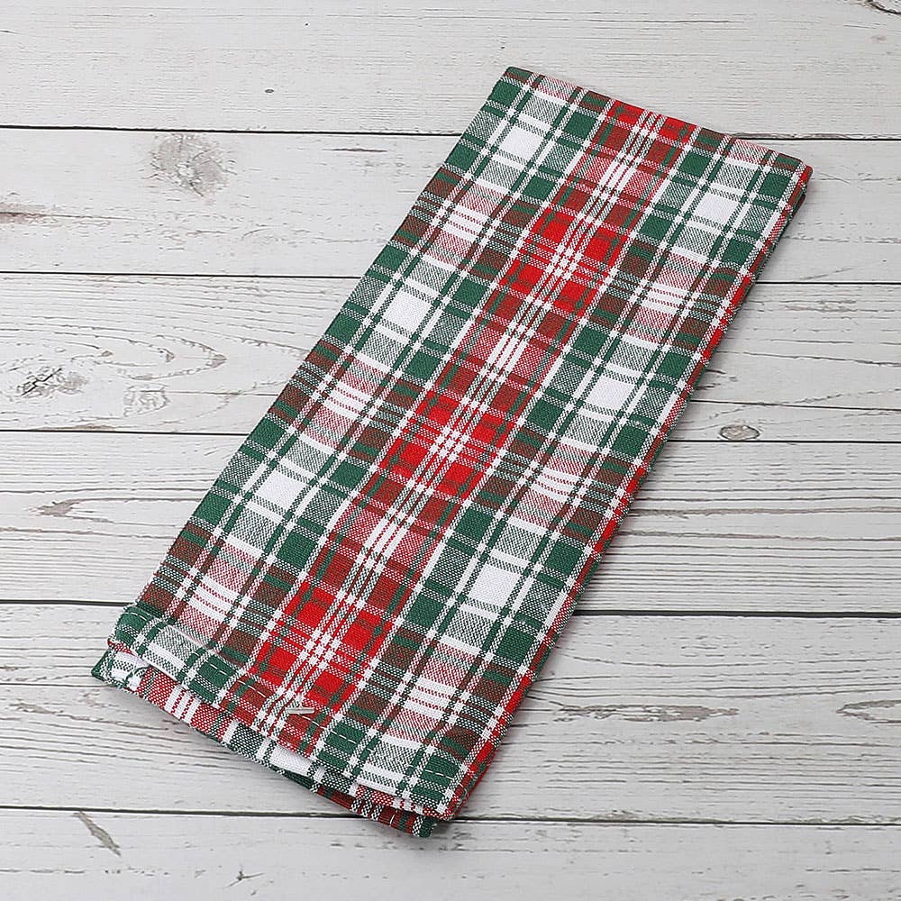 Holiday Classic Checkered Pattern Kitchen Towel