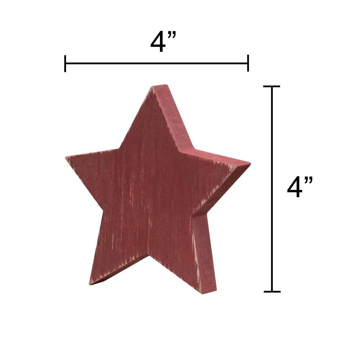3/Set, Wooden Red, White, & Blue Star Bundle