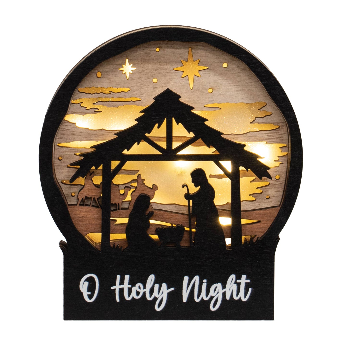 Nativity Scene Sitter w/ LED Lights