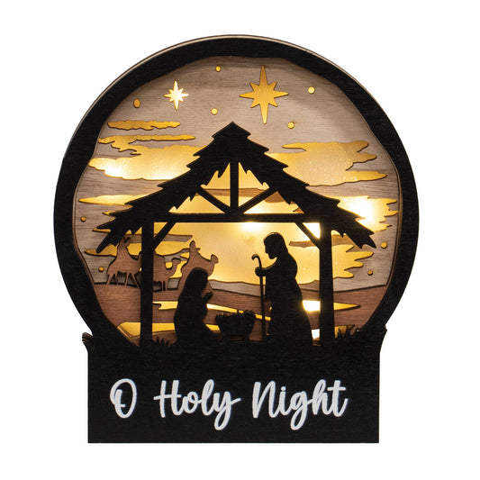 Nativity Scene Sitter w/ LED Lights