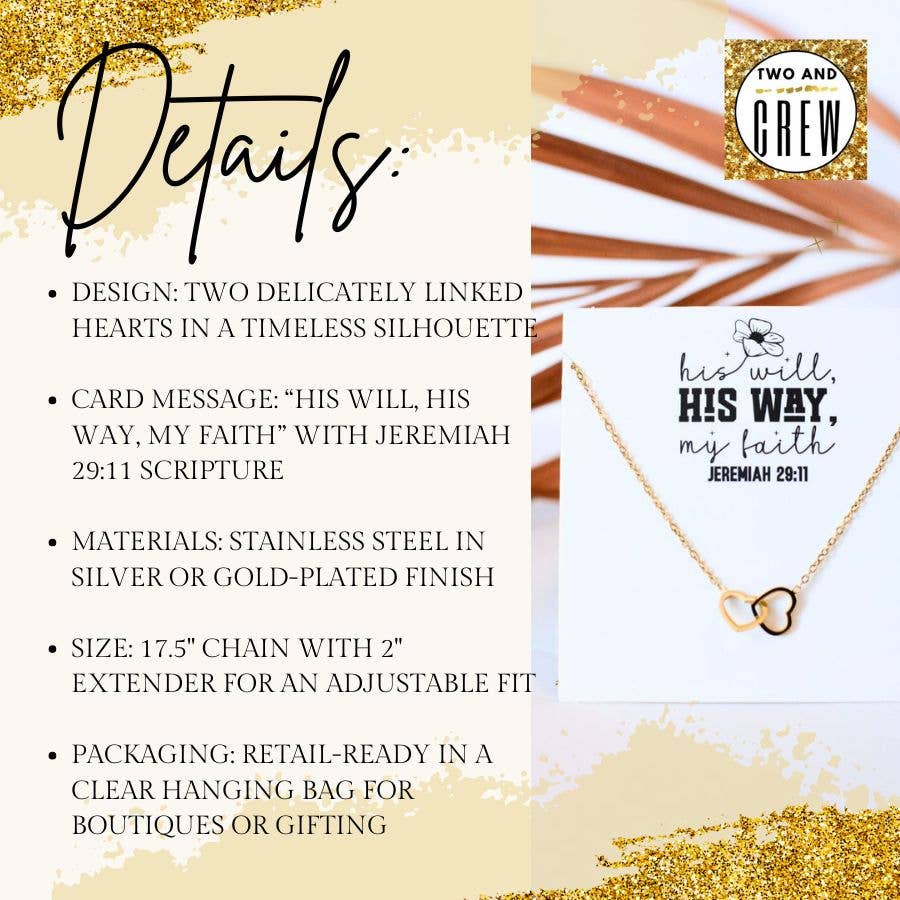 His Will, His Way, My Faith Necklace