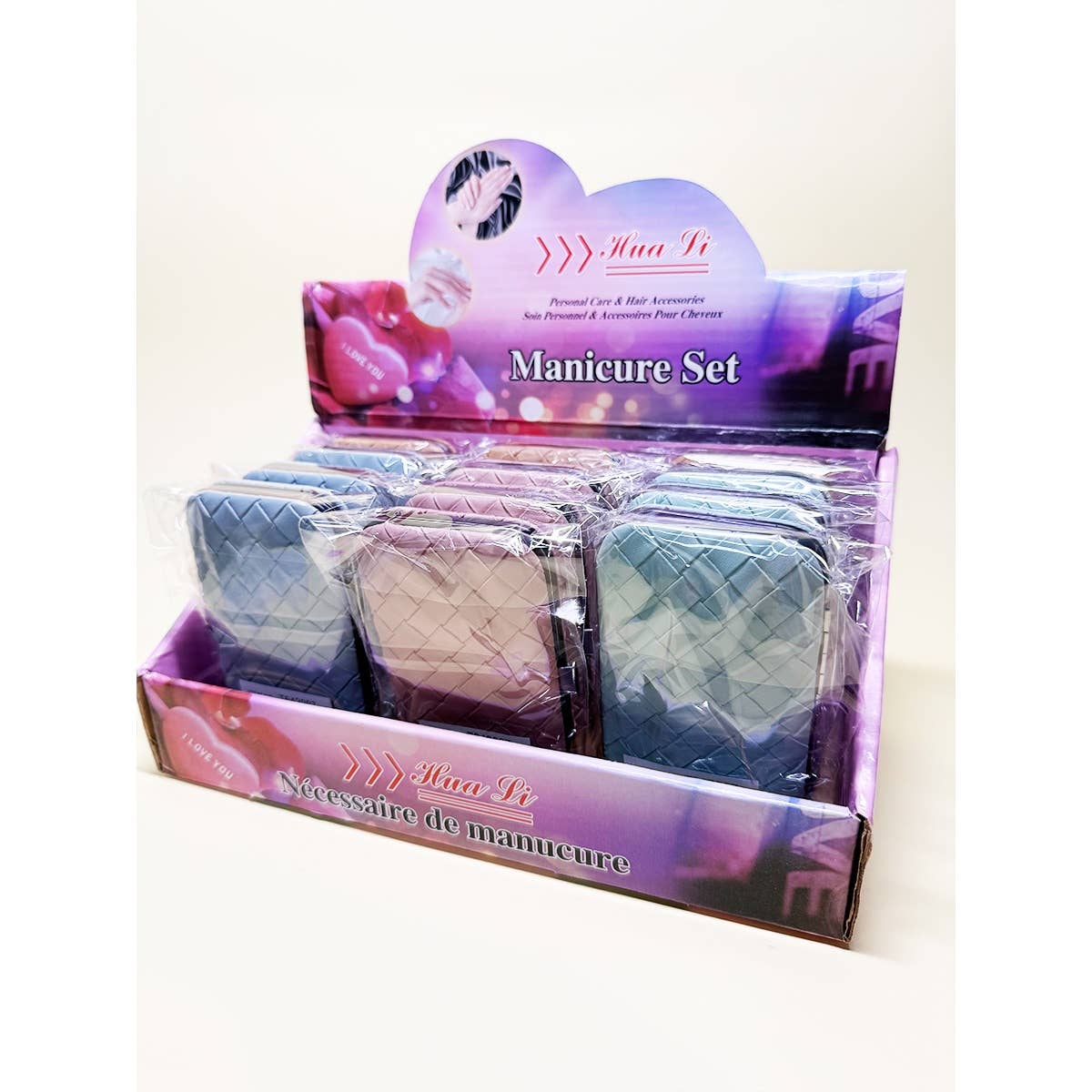 Personal Mani and Pedi Kit care tools with case