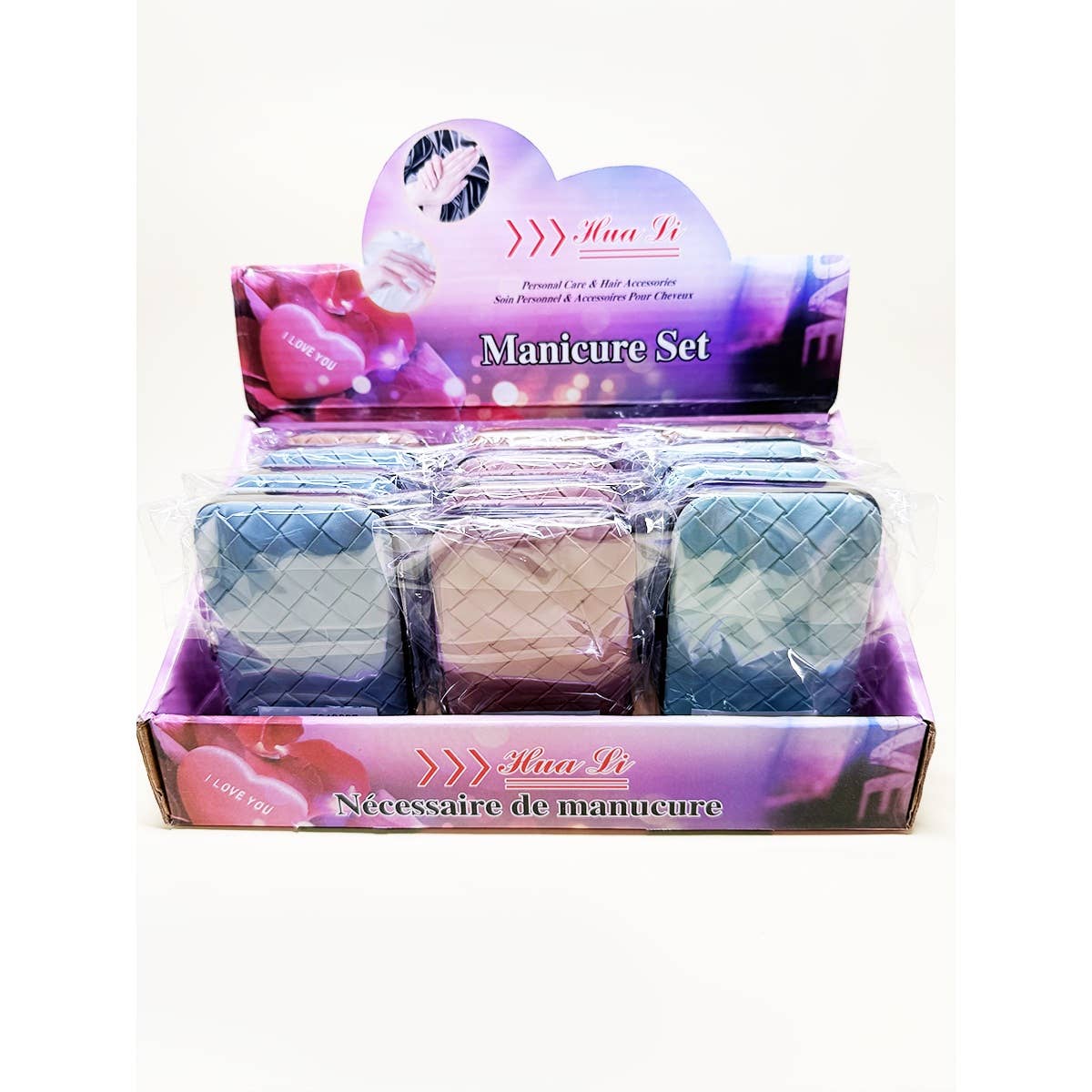 Personal Mani and Pedi Kit care tools with case