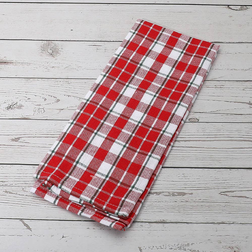 Holiday Classic Checkered Pattern Kitchen Towel