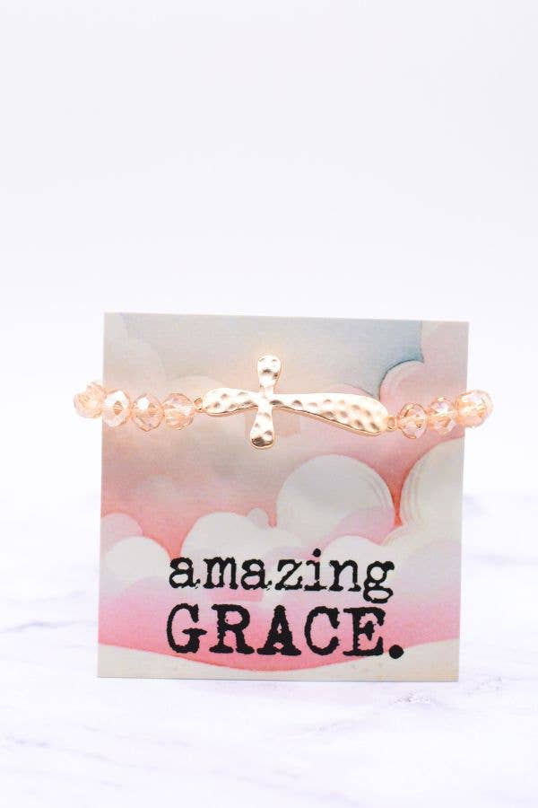 Amazing Grace Cross Bracelet