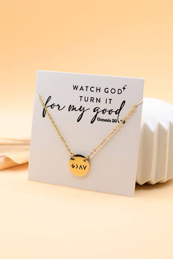 God Is Greater Gold Necklace