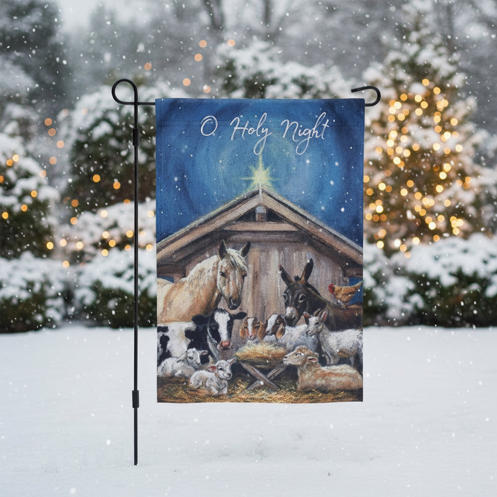 O Holy Night Garden Flag