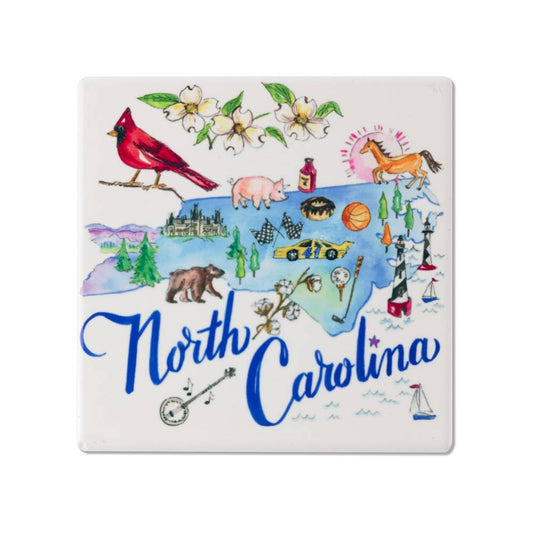 NC State Ceramic Coaster